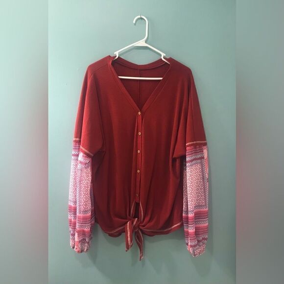 NWOT … Cute & Colorful “Size: 2XL” Top - Picture 1 of 3